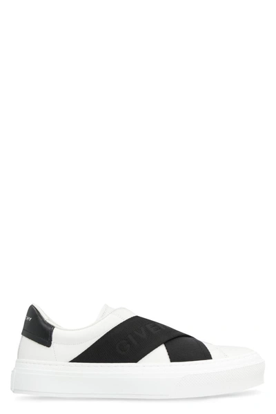 GIVENCHY GIVENCHY CITY SPORT LEATHER SNEAKERS