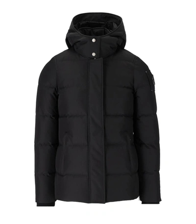 Moose Knuckles Mistaya Black Hooded Down Jacket