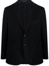 Tagliatore Tailored Jacket With Notched Lapels In Blue