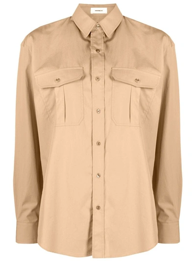 Wardrobe.nyc Oversize Cotton Shirt In Brown