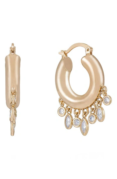 Ettika Women's Shaker 18k Gold-plated & Cubic Zirconia Huggie Hoop Earrings