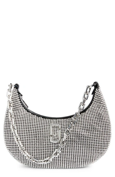 Marc Jacobs The Rhinestone Small Curve Bag In Crystals