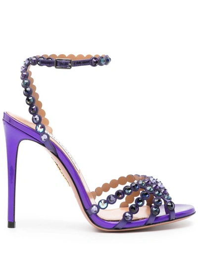 Aquazzura Sandals In Ultra Purple