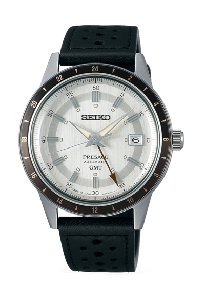 Pre-owned Seiko Ssk011 Gmt Presage Style Automatic 41 Mm ( Fedex 2 Day )