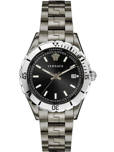 Pre-owned Versace Ve3a00620 Hellenyium Mens Watch 42mm 5atm