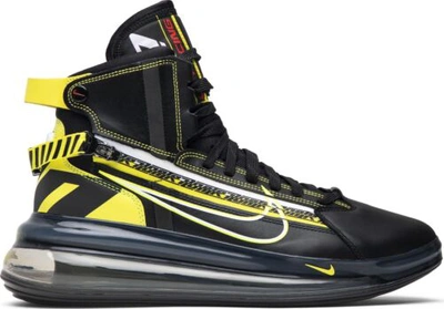 Pre-owned Nike [bv7786-001] Mens  Air Max 720 Saturn 'all-star (2019)' In Black/dynamic Yellow-university Red