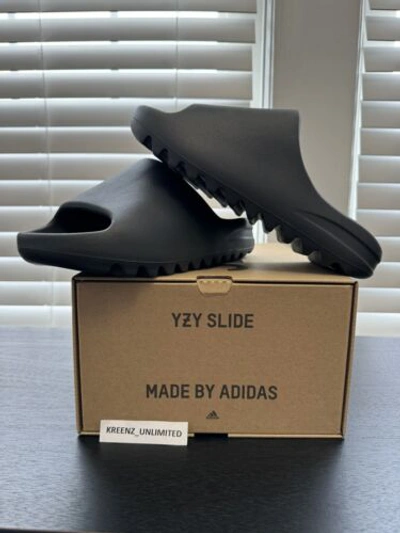 Pre-owned Adidas Originals Adidas Yeezy Slide Onyx Colorway / Hq6448 - Size 7 In Black
