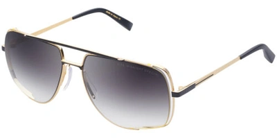 Pre-owned Dita Midnight Special Men's Titanium Navigator Sunglasses - Drx 2010 - Japan In Yellow Gold-tone/dark Grey (m-blk-gld-60-z)