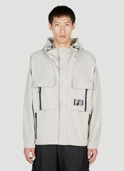 Moncler Genius Dotter Short Parka In Light Grey