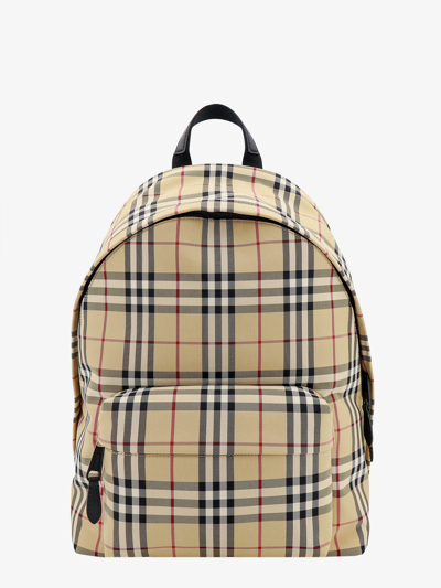 BURBERRY BURBERRY MAN BACKPACK MAN BEIGE BACKPACKS