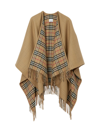 BURBERRY BURBERRY MEN REVERSIBLE CAPE IN CHECK WOOL