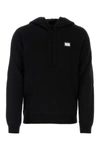 DOLCE & GABBANA DOLCE & GABBANA MAN BLACK WOOL BLEND SWEATSHIRT