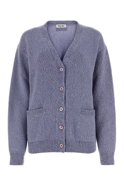 Miu Miu Knitwear In Purple