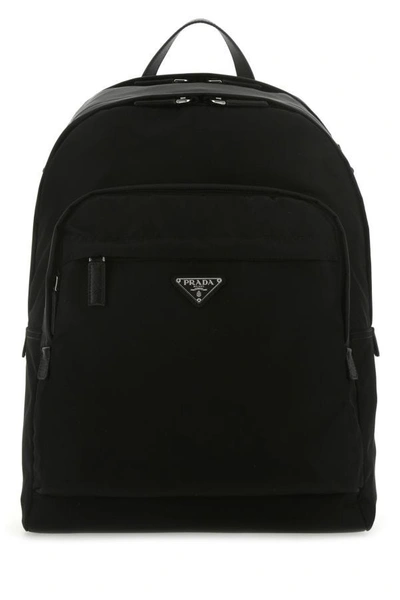 Prada Man Black Re-nylon Backpack