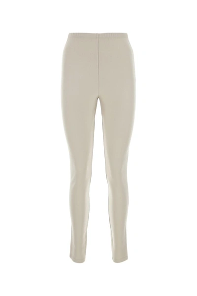 Prada Woman Sand Cashmere Leggings In Cream