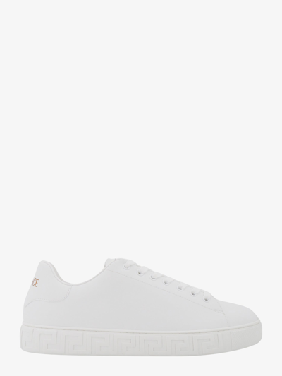 Versace Man Greca Man White Sneakers