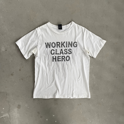 Pre-owned Number N Ine Working Class Hero In White