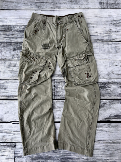 Pre-owned Archival Clothing X Avant Garde Vintage Junya Watanabe Balenciaga Style Bondage Cargo Pants (size 32) In Multicolor