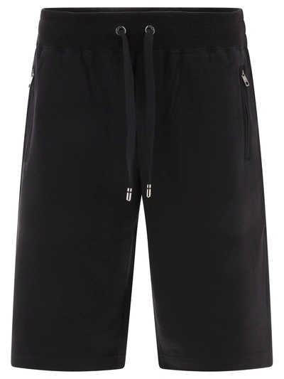 Dolce & Gabbana Cotton-blend Shorts In Black  