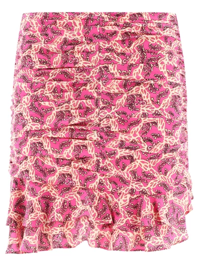 Isabel Marant Milendi Skirt In Fuchsia