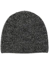 Dries Van Noten Knitted Cap Without Brim In Grey