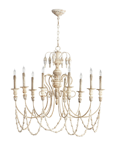 Cyan Design Florine Nine-light Chandelier In White