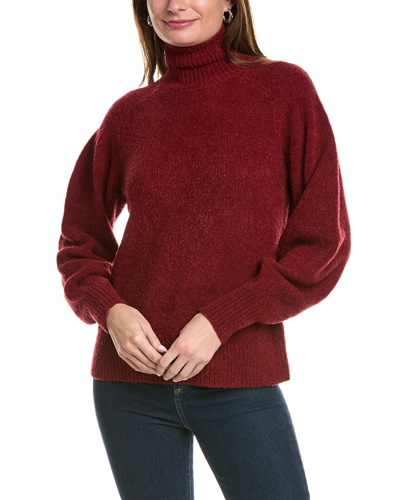 Lafayette 148 New York Raglan Wool-blend Sweater In Brown