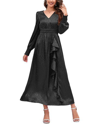 Vera Dolini Midi Dress In Black