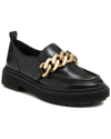 Kelsi Dagger Brooklyn Pulse Chain Platform Loafer In Black