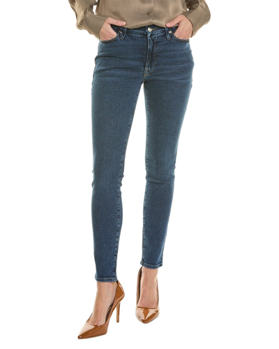 GOOD AMERICAN GOOD AMERICAN GOOD LEGS BLUE LOW-RISE SKINNY JEAN