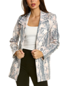Joseph Ribkoff Snake Print Jacket In White
