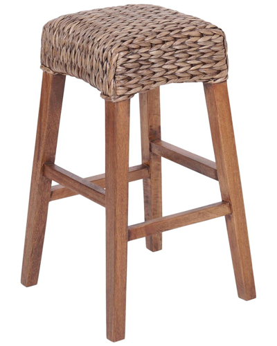 Jonathan Y Maui 29.5in Rustic Bohemian Backless Bar Stool In Brown