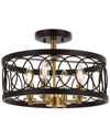 Jonathan Y Semi Flush Mount
