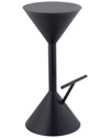 Jonathan Y Chronos 29.75in Modern Industrial Hourglass Backless Bar Stool With Foot Rest