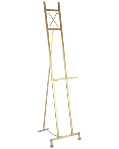 Peyton Lane Gold Metal Large Free Standing Adjustable Display Stand 3 Tier  Easel With Chain Support