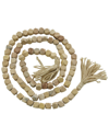 Peyton Lane Light Brown Mango Wood Handmade Hexagon Carved Geometric Long  Beaded Garland With Tasse In Brown