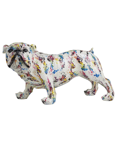 The Novogratz Bulldog Multi Colored Resin Sculpture