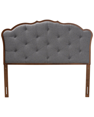 Baxton Studio Leandra Classic & Traditional Queen Size Headboard In Gray