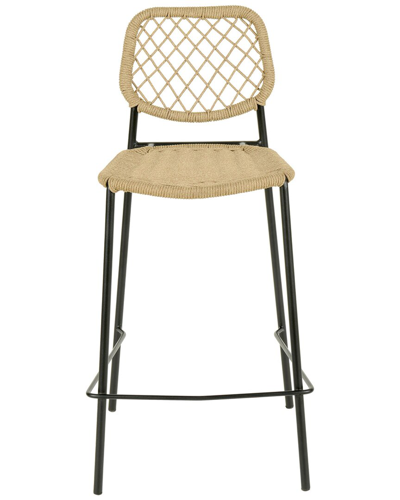 Tov Furniture Lucy Cord Outdoor Counter Stool In Brown