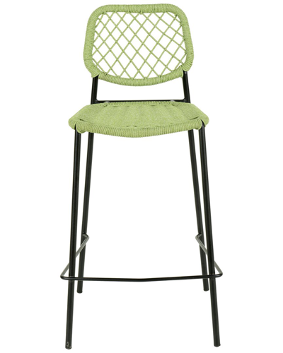 Tov Furniture Lucy Cord Outdoor Counter Stool In Green