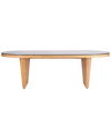 Tov Furniture Caren Rattan & Glass Oval Dining Table