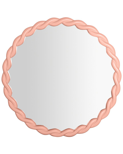 Tov Furniture Agnes Round Mirror In Pink