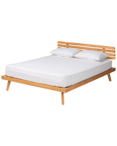 Baxton Studio Joaquin Modern Japandi Platform Bed