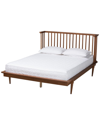 BAXTON STUDIO BAXTON STUDIO FLINT MID-CENTURY MODERN PLATFORM BED