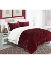 CHIC HOME CHIC HOME DESIGN AURELIA 7PC BED IN A BAG COMFORTER SET