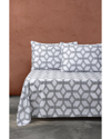 BROOKS BROTHERS BROOKS BROTHERS 200TC CHAIN LINK ALLOVER PRINTED COTTON SATEEN SHEET SET