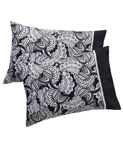 BROOKS BROTHERS BROOKS BROTHERS PAISLEY COTTON SATEEN PILLOWCASE PAIR