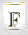 Mackenzie-childs Monogram Tumbler, 14 Oz. In White