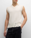 MARNI MEN'S DESTROYED COTTON VEST