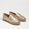 Sam Edelman Kai Tailored Platform Espadrille Loafers In Gold